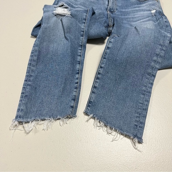 Ag Adriano Goldschmied The Prima Cigarette Crop Distressed Jeans - Picture 8 of 10